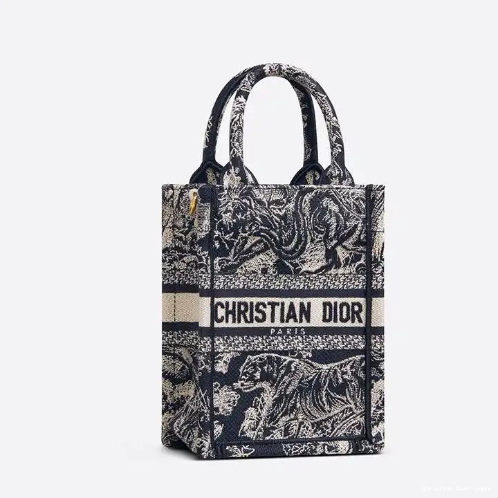 Cheap Book Tote Miniature Jouy De Motif Blue Toile Canvas Navy Dior 0704 Luxury